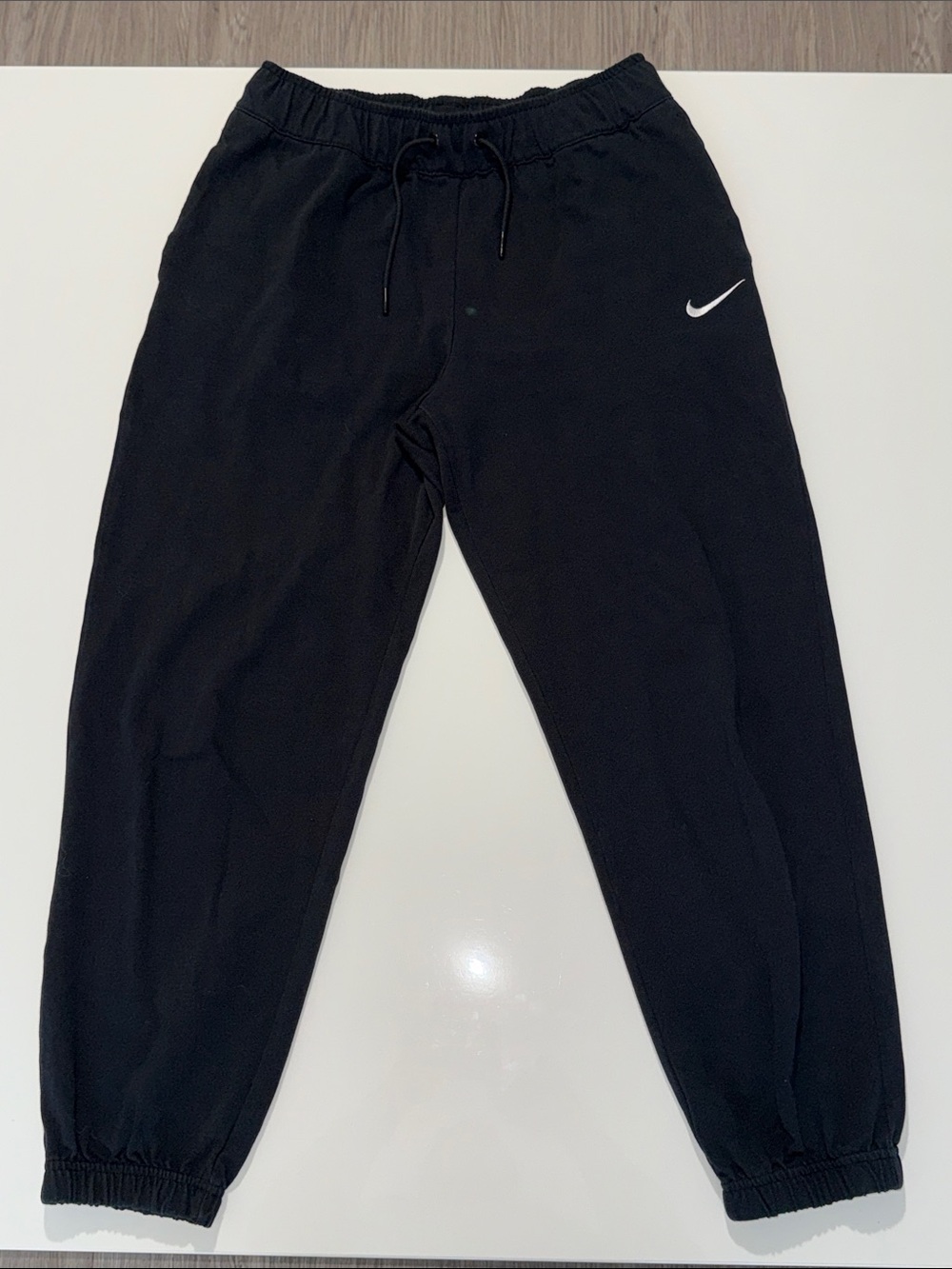 Nike Black Kids Sweatpant Joggers with White Swoosh Size S/P/CH